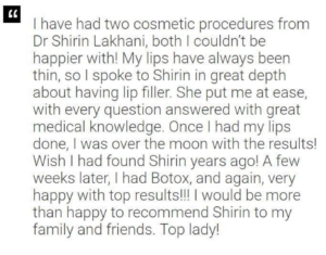 Customer review of elite aesthetics